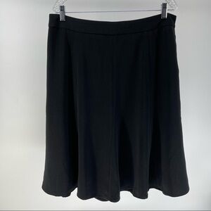 Premise Studio Black A-line Pleated Flutter Hem Skirt
